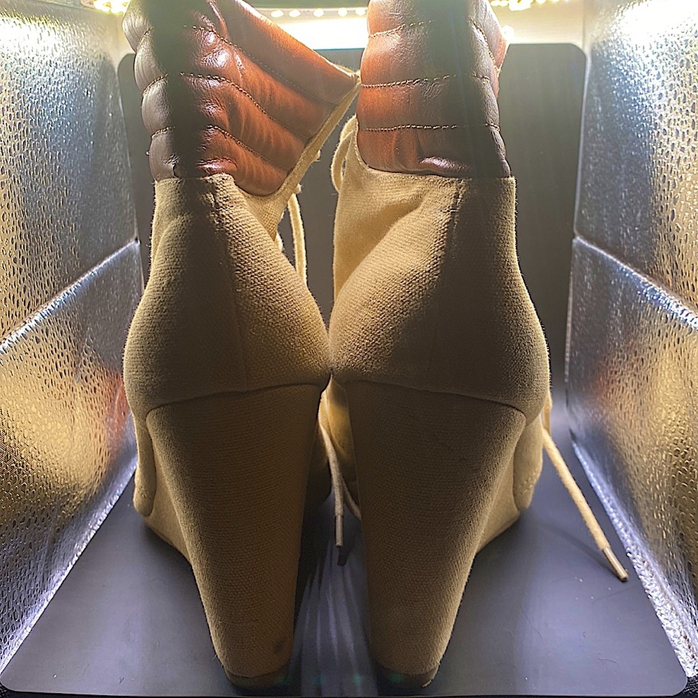 Coconuts By Matisse Tan & Brown Wedge Shoes - image 2